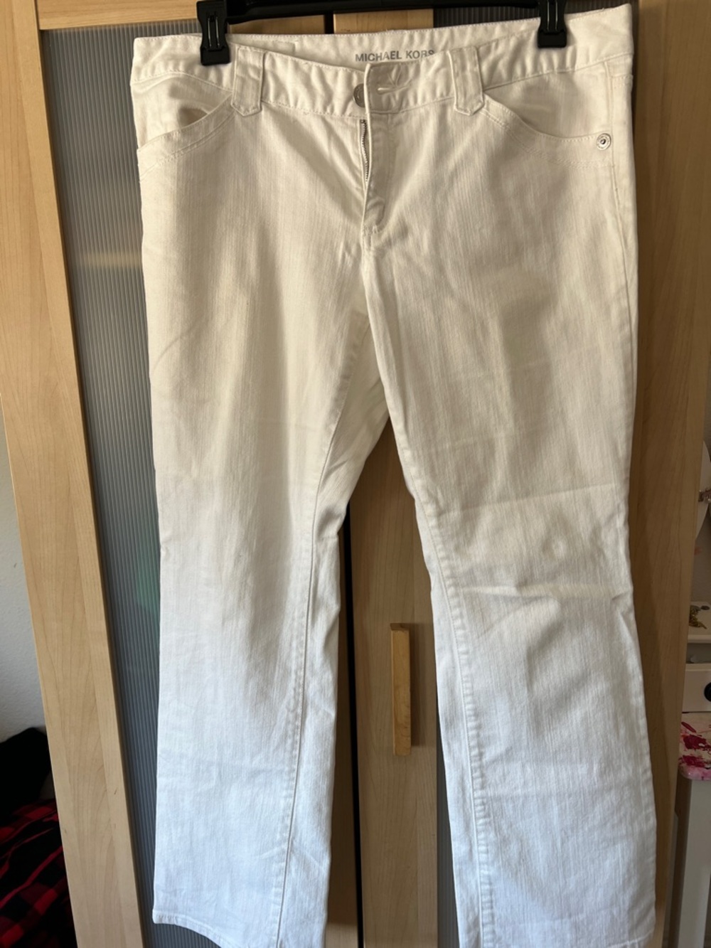 Michael Kors White Flare Jeans - Women's Wide Leg